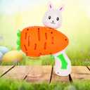 2 x ArtCreativity Bunny Bubble Gun  Fun Carrot-Shaped Easter Bubbles Toy with 100ml Solution  Perfect Easter Stuffers for Kids, Toddler Boy Basket Stuffers, and Bubble Play for Boys & Girls (8 inches x 3 inches x 6 inches)