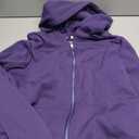 ELESOL Women Casual Zip up Fleece Hoodies Tunic Sweatshirt Long Hoodie Jacket (Purple, M)