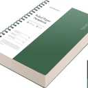 EMSHOI A4 Spiral Notebook College Ruled Lined Journal, 11.2" X 8.27", 300 Pages/150 Sheets, Easy Tear Perforated Pages, 100gsm Thick Paper, Waterproof Softcover, for School Work Writing-Green