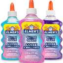 Elmer's Liquid Glitter Glue Assorted 6oz I Blue, Pink, Purple