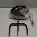 Metal Bird Bath for Outside, Vintage Freestanding Birdbaths Feeder Bowl, Stable & Easy to Clean Birdfeeder for Outdoors Garden Yard Lawn Decor (Retro Brown)