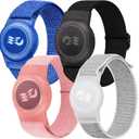 4-Pack Princess Cruise Medallion Holder, Adjustable Nylon Wristband Bracelet for Carnival Ocean Medallion,Watch band Accessories for Princess Cruise Line Ship 2026 for Men Women,Black/White/Pink/Blue