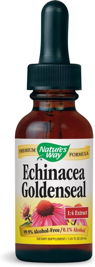 Nature's Way Echinacea and Goldenseal Glycerite, 1 Ounce (Pack of 2)