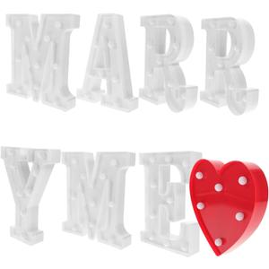 ABOOFAN Led Letters Lights Decor Large Led Letters for Room Decor Wedding Night Light Easy to Use