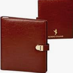 Nevereverland Disney themed faux leather scrapbook