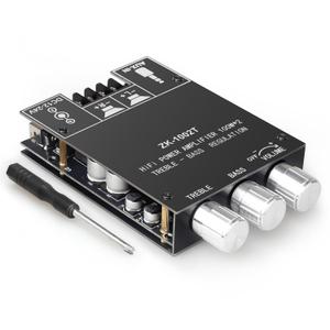 ZK-1002T 100W+100W Power Amplifier Board, TPA3116D2 Chip with Bluetooth and AUX Inputs,2.0 Channel Audio Power Amplifier