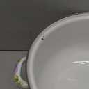 Retro Flower Enamel Stockpot with Lid,Stockpots for Cooking (5L-Blue Rose) (Multi Rose-5QT)