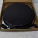 Chicken Water Heater-11inLarge 110Watt Heated Poultry Waterer Base for 5 Gallon,with Thermostat and 9.8ft Power Cord (1PACK, Black)