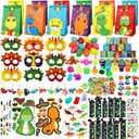 230PCS Dinosaur Party Favors - Dinosaur Birthday Party Supplies & Goodie Bags for Kids Birthday, Dino Themed Party Decorations Gifts Fillers Stuffers Toys
