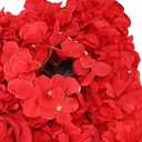 Red Silk Hydrangea Artificial Flowers, 20Inch Large Halloween Christmas Lifelike Flowers for Indoor Bouquet Table Centerpieces Floral Arrangements Home Wedding Home