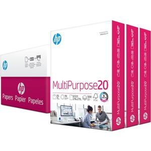 HP Printer Paper | 8.5 x 11 Paper | MultiPurpose 20 lb | 3 Ream Case - 1500 Sheets | 96 Bright | Made in USA - FSC Certified | 112530C