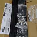 Ceiling Curtain Track Room Divider Curtain Rods Track with Hooks Ceiling Mounted Curtain Rail Black Suitable for Living Room Bedroom Bathroom (12FT) (9-12 ft (108-144 in))