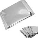 Emergency Mylar Blankets - 84" X 52"(4 Pack) (Silver)