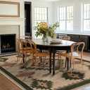 9x12 Area Rug for Living Room Western Rug Aztec Southwestern Rugs Machine Washable Tribal Navajo Southwest Rug Non Slip Printed Low-Pile Indoor Floor Carpet for Dining Room Bedroom Office, Camel