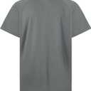 Hurley Boy's Icon UPF 50+ Rash Guard Swim Shirt (4, Black Heather/Shark)