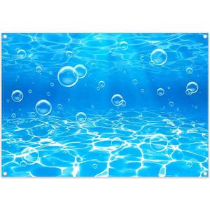 7x5ft Summer Swimming Pool Photography Backdrop Blue Splash Water Ripple Bubble Background Baby Shower Ocean Party Decorations Photo Banner Props