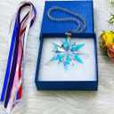 2 x 2026 Annual Christmas Ornaments Crystal Snowflake Star, Sparkly Crystal Ornaments for Christmas Tree, Beautiful Christmas Ornaments for Women Girls