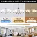 6 Lights Brushed Nickel Dining Room Light Fixture Farmhouse Modern Chandelier Pendant Light Silver Adjustable Ceiling Hanging Lighting with Frosted Glass for Kitchen Island Living Room Foyer, Large