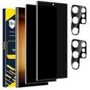 2 Pack Glass Privacy Screen Protector for Samsung Galaxy S23 Ultra 5G, 9H Tempered Glass, Ultrasonic Fingerprint Compatible,HD Clear Anti-Spy Film for Galaxy S23 Ultra Glass Screen Protector