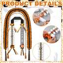 Suncalla Graduation Money Lei Class of 2026 Graduation Leis with Ribbon Wreath and Honor Cord DIY Grad Gifts for Class of 2026 Graduates Party Decorations(Orange and Black)