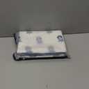 Embroidered Floral Pillow Covers 18x 18 Set of 2 Cotton Farmhouse Throw Pillow Covers with Piping Edge Decorative Cushion Covers for Sofa Couch Bedroom Living Room, Navy Blue