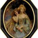 SIMON'S SHOP Black Octagon Frame with 11x14 Oval Photo Opening, Picture Frames 11x14 for Wall and Tabletop, Vintage Traditional Poster Frames