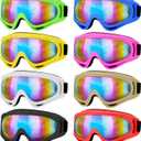 Ski Goggles, Snowboard Goggles for Men Women Kids, Skiing Snowboard Motorcycle Glasses for Adult Youth (Multicolor)