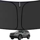 Cherokee Windshield Sun Shade for Jeep Cherokee 2014-2024 (NOT for Grand Cherokee) Blocks UV Rays Accessories,1:1 Custom Foldable Wear-Resistant Front Window Sunshade Visor,Keeps Your Car Cooler
