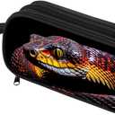Pencil Case for Boys,Multi-Slot Large Capacity Pencil Pouch with Soft Zipper, Durable Pen Box Snake