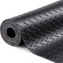 SEAL 4 x 10 FT Premium Garage Floor Mat, Solid 2.8mm Thick Lay-Flat Black Commercial Grade Heavy Duty Parking Mat for Golf Cart, Workbench, ATV, Water/Stain Resistant Runner