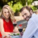 2 x Red Hearts Wine Glass Charms Markers Wine Cup Card Decoration Valentines Day Heart Love XOXO Red Lips Design for Drink Glass Identifiers Holiday Bar Party Decorations Accessorie-12Pcs