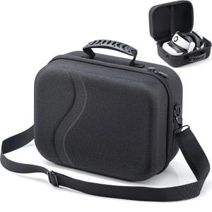 Large Carrying Case for Meta Quest 3, Hard Travel Case Compatible with BOBOVR S3 Pro/KIWI Design Battery Head Strap, Oculus Quest 3 Controller and Accessory, Hard Shell and Soft Lining Travel Bag