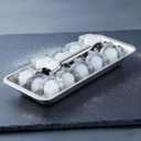 Stainless Steel Ice Cube Trays, 18-Slot Detachable & Easy-Release Freezer Tray, Dishwasher Safe Silicone Mold for Home, Bar, Kitchen – Fast & Clean Cubes