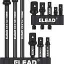 11-Piece Impact Socket Adapter Set, 1/4-Inch Hex Shank, 1/4" 3/8" 1/2" Impact Socket Driver Set, Drill Sockets Extension Bit, Sockets Driver Adapter, Drill Extension with Holder