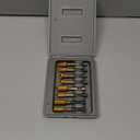 8Pack Carbide Burr Set (3/8 & 1/2 inch Diameter) with 1/4 inch Hex Shank,Tungsten Carbide Rotary Burr Set for DIY Grinder Metal Wood Engraving Polishing Drilling Grinding Milling Cutting