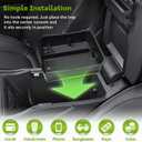 HGWEI Center Console Organizer Compatible with 2026 Jeep Cherokee Interior Accessories, Middle Armrest Storage Tray Insert Secondary Console Compartment (Not Fit Grand Cherokee)