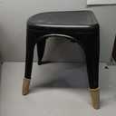 A Metal Dining Chairs, Matte Black, 1 Count (Pack of 4)