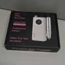 Electric Nail Drill Professional: Rechargeable Nail File with Bits for Acrylic Gel Nails, Professional Nail Drill Manicure Pedicure Polishing Shape Tools for Home Salon (Purple)