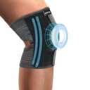 Dual Spring Knee Brace, Breathable & Anti-Slip, Black, M (M)