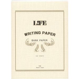 LIFE Bank paper writing paper [snow] T35 (vintage)