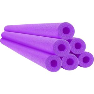 Chochkees Pool Noodles 52" x 2.5" Inch Swimming Hollow Core Foam Tube, Floating Thick Noodles for Floating, Pool Accessories 12pc