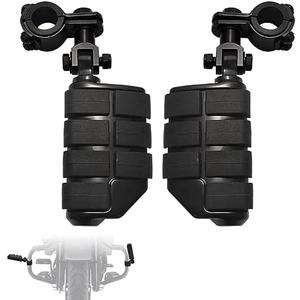 FOVPLUE 1",1.25"Highway Footpegs, Adjustable Highway Peg w/ 3-Piece Clamp for Harley Touring Softail Dyna Sportster models w/25mm-32mm Engine Guard/Tubing,Black#2 FOVPLUE 1",1.25"Highway Footpegs, Adjustable Highway Peg w/ 3-Piece Clamp for Harley Touring Softail Dyna Sportster models w/25mm-32mm Engine Guard/Tubing,Black#2