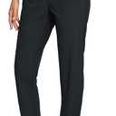 Baleaf Womens Travel Pants Lightweight Stretch with Zipper Pockets Petite Ankle Dressy Golf Work Business Casual Slacks,XL