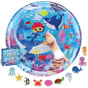Tummy Time Water Mat for Babies - Xtra Large Sensory Baby Water Mat for Tummy Time & Motor Development - Leak-Proof Water Pad, Durable Infant Water Play Mats for Baby Boys & Girls 3 Months+