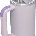 STANLEY IceFlow 2.0 Flip Straw Tumbler with Handle 30 oz | Twist On Lid and Flip Up Straw | Leakproof Water Bottle | Insulated Stainless Steel | BPA-Free | Soft Orchid