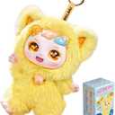 CALEMBOU Blind Box,Soft Kawaii 1 of 6 Possible Mystery Collectible Plush Doll Toys, Animals Stuffed Keychain Charm Birthday Gifts,Ula Weather Series