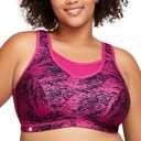 Glamorise Women's Plus Size No-Bounce Camisole Sports Bra Wirefree #1067 XL