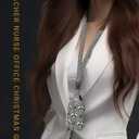 ID Badge Holder with Retractable and Detachable Lanyard, Cute Badge Reel Breakaway Lanyard with Carabiner Clip for Women, Teachers, Nurses, Students, Perfect Work and Office(Funny Raccoon)