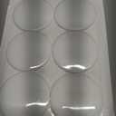 [3.15"] Door Stoppers Wall Protector, 6 Pcs Large White Silicone Door Bumpers with Strong Thickened Adhesive,Shock Absorbent Door Knobs Wall Protectors to Cover up Damage and Protect Wall Surfaces