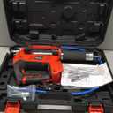 Ecarke Cordless Grease Gun Compatible with Milwaukee 18V Battery (Bare Tool), 3‑Speed Adjustable Flow, 12, 000 PSI Max, 39” Hose, Works with Bulk & Cartridge Grease, for Farm/ Truck/ Construction